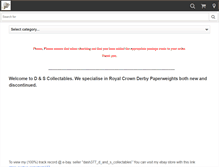 Tablet Screenshot of dandscollectables.com